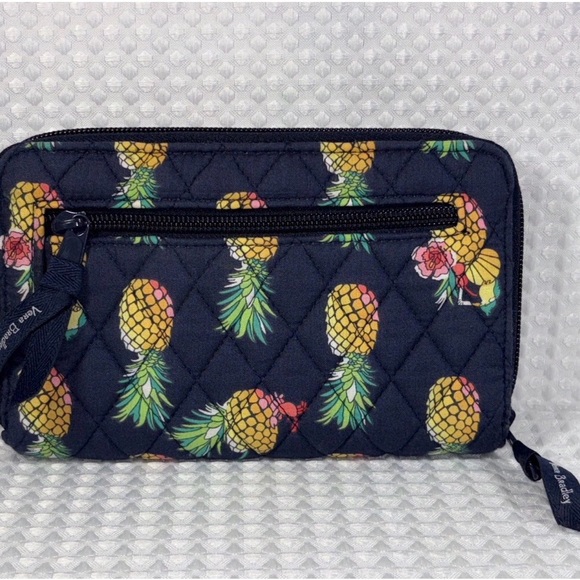 Vera Bradley Turnlock Wallet Pineapple Toucan Party - Picture 3 of 9